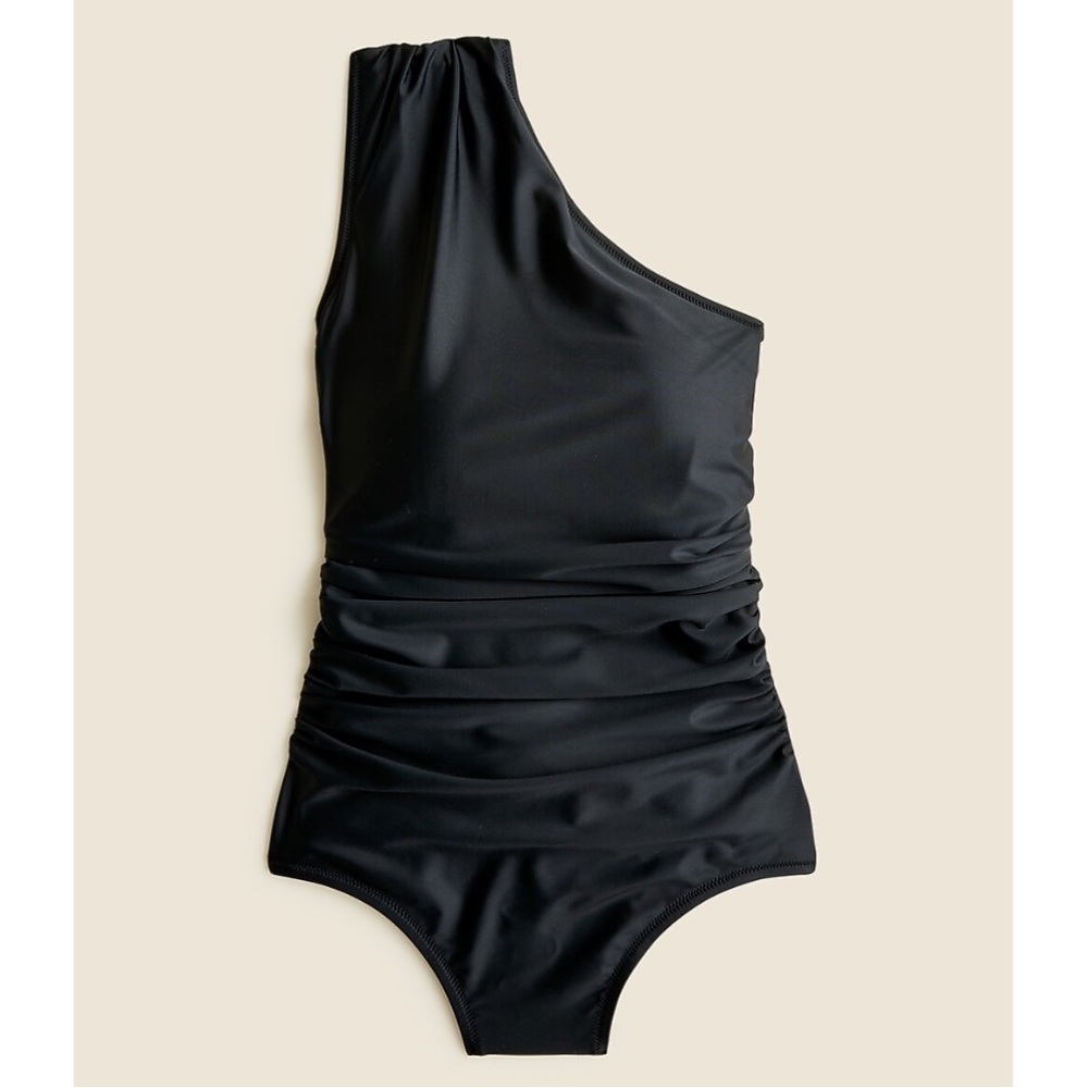 J Crew ruched One-Shoulder One-Piece Swimsuit
